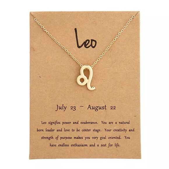 🆕Leo Zodiac Astrology Pendant Necklace - Picture 1 of 5